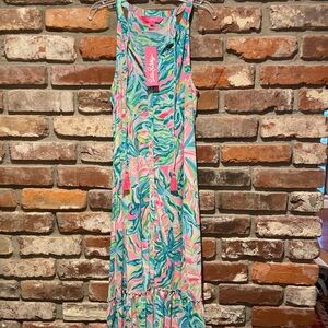 Lilly Pulitzer Liliana Maxi Dress, size M multi one in a melon